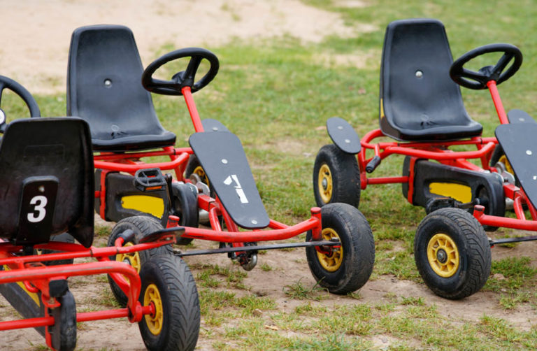 Four Wheeled Bicycles On The,Park