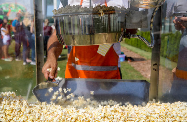 Making Popcorn With Machine